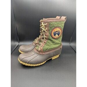 LL Bean Mens 8 Rangely Pac Quilted Patch Duck Boots Maine Signature Line Bean